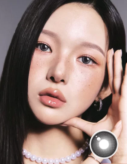 아이즈미 문 그레이 - 초승달 느낌의 그레이 렌즈